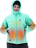 DEWBU Heated Jacket for Women with 12V Battery Pack - Warm Core Heat