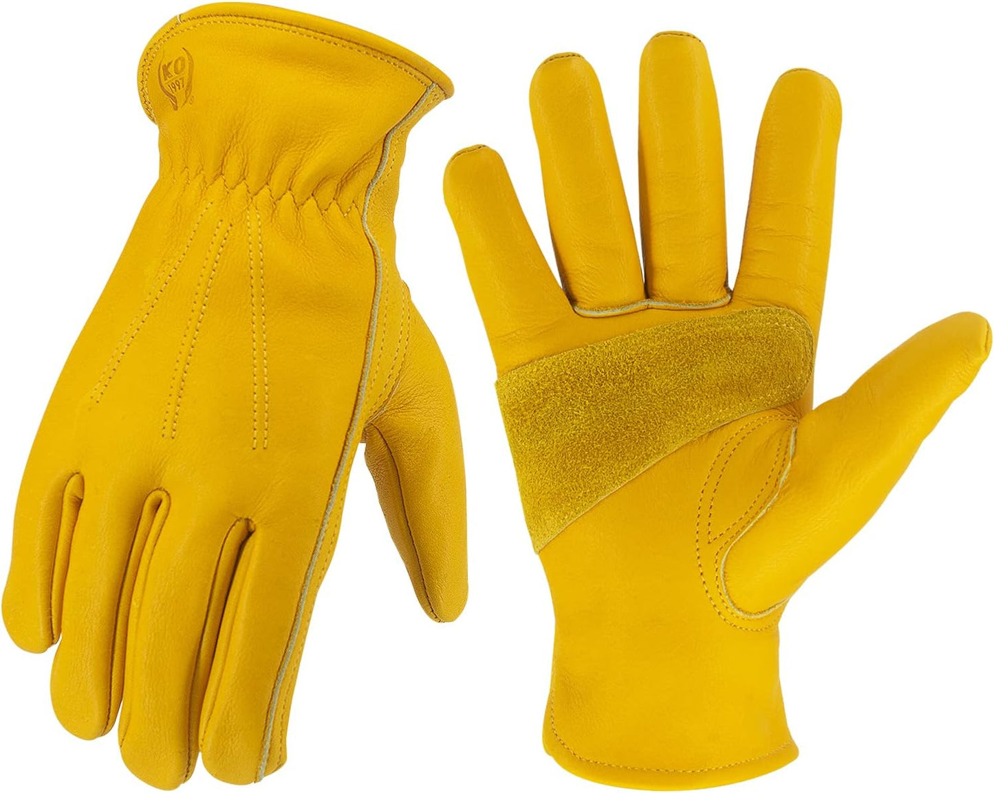 Durable Cowhide Work Gloves by KKOYING