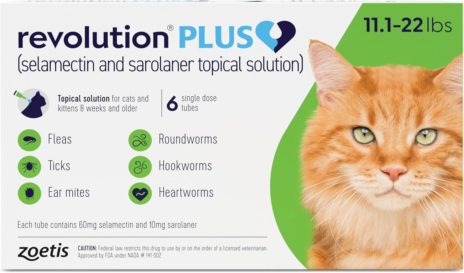 Revolution Plus Topical Solution for Cats - 7-in-One Protection