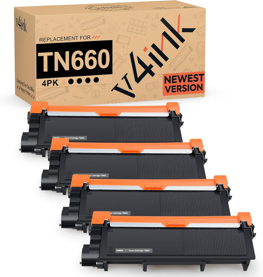 v4ink TN660 Toner Compatible Replacement for Brother Printers
