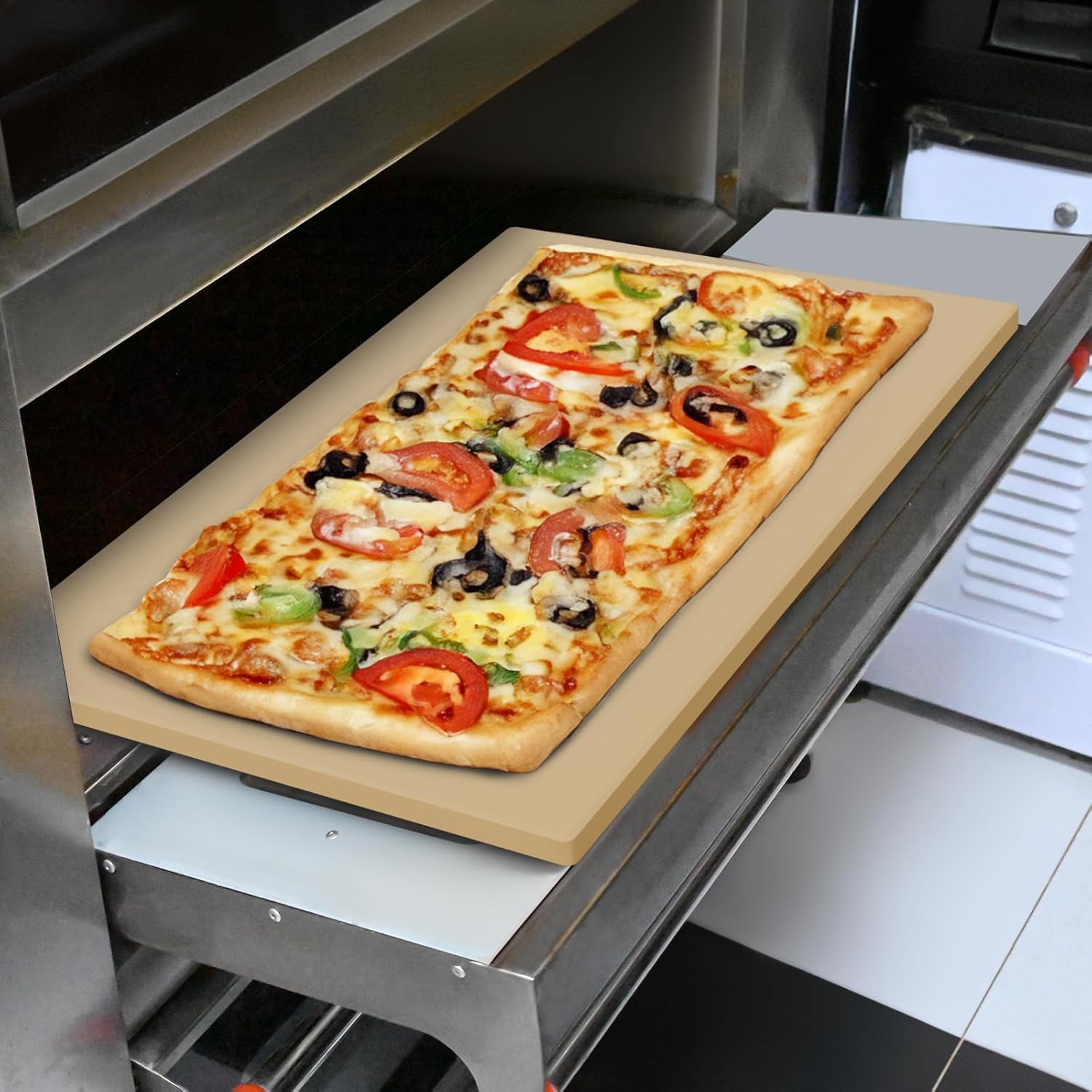 Extra Large Pizza Stone 22 Inch for Perfectly Crispy Pizzas