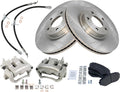 TRQ Front Brake Pad & Rotor Kit Compatible with 2007-2009 Ford Edge