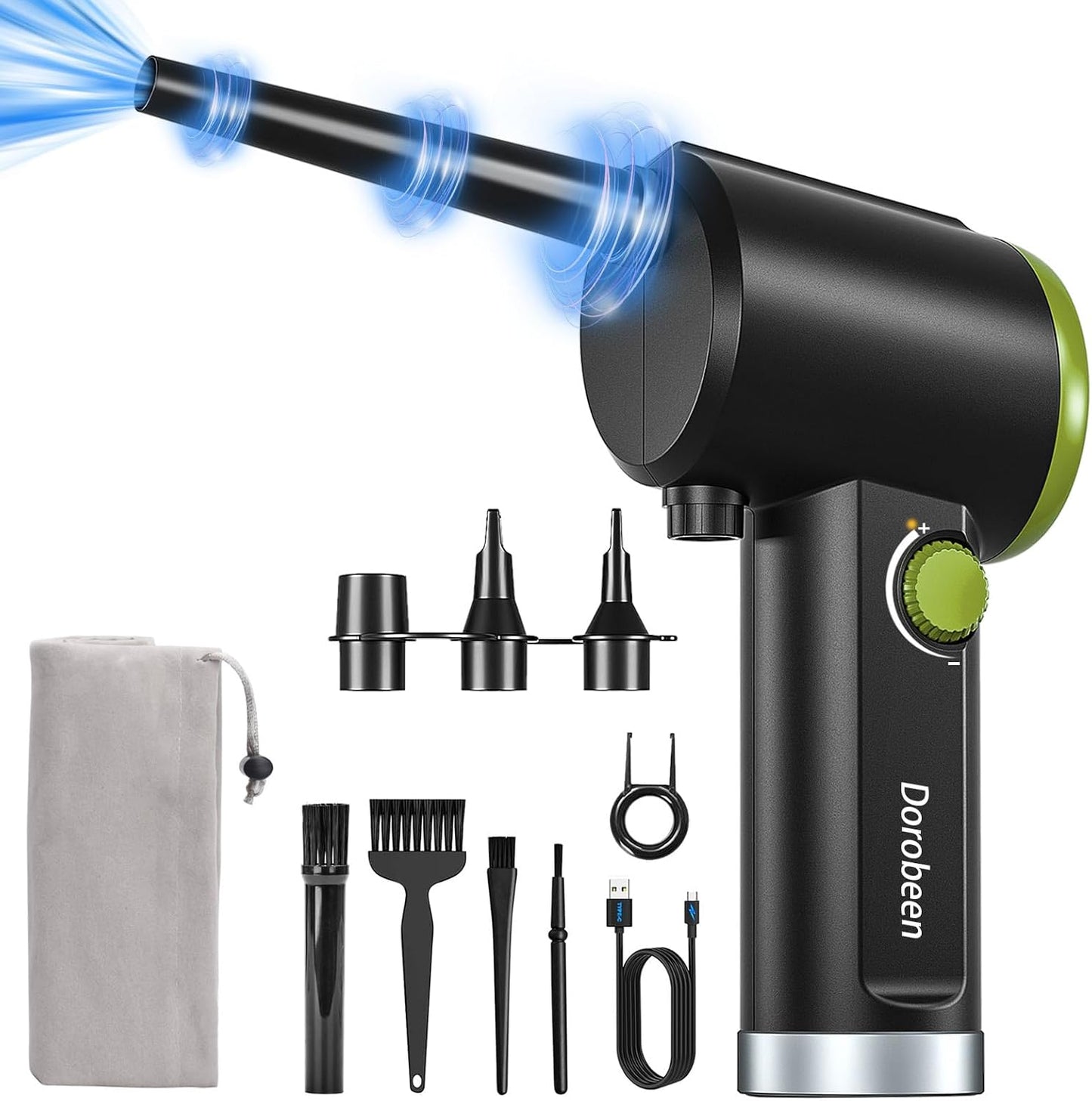 DOROBEEN Compressed Air Duster: Powerful Cordless Blower