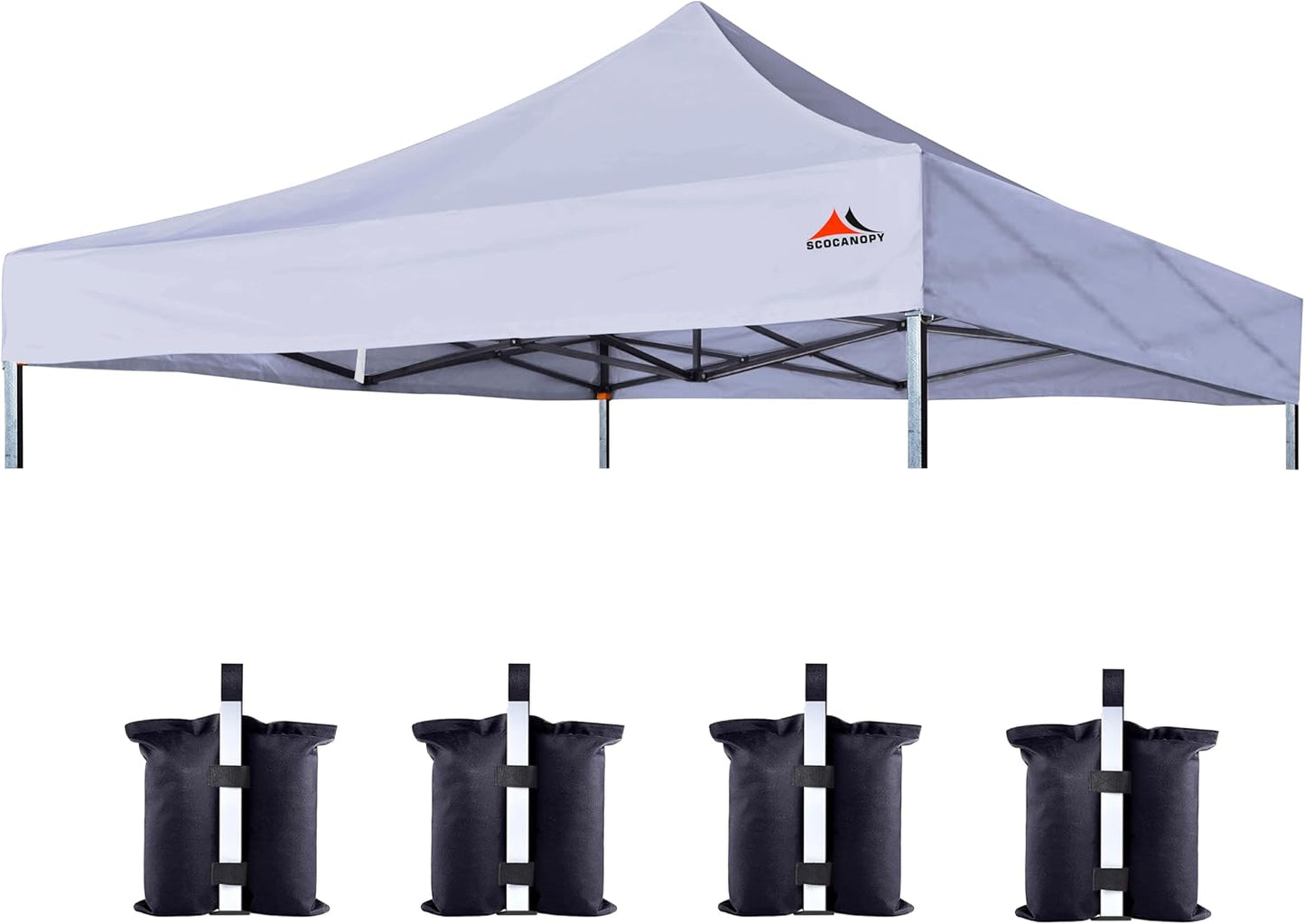 10x10 Canopy Replacement Top by SCOCANOPY - Light Gray Cover