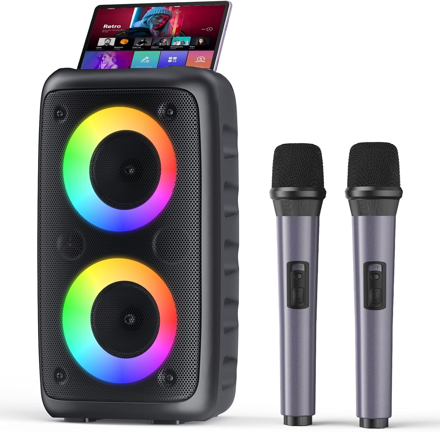Pro Karaoke Experience on the Go with Wireless mics