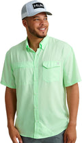 HUK Tide Point Solid Short Sleeve Shirt - Lightweight UPF 30 Men's