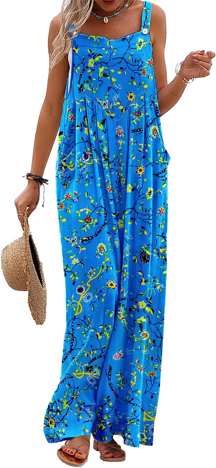 YESNO Women's Summer Casual Overalls for Boho Style Lovers