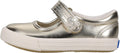 Girls Ella Mary Jane Leather Shoe - Flower Strap Comfort