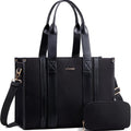 LOVEVOOK Laptop Bag for Women Large Waterproof Canvas Work Tote