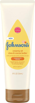 Johnson's Baby Creamy Oil: Nourishing Moisture for Baby, Gentle Scent, Non-Greasy - 8 fl. oz