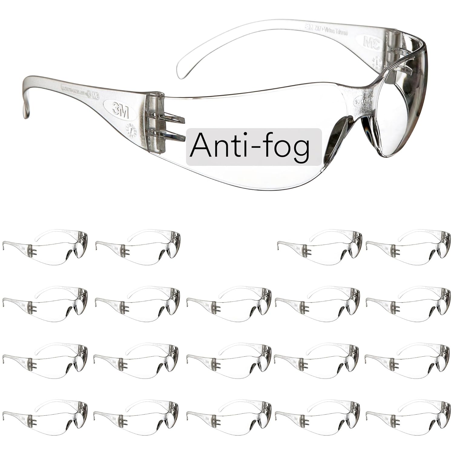 3M Virtua Safety Glasses - Lightweight, Anti-Fog, ANSI Z87 Compliant