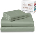 Pizuna Pure 100% Cotton Sheets King Size - Cool Sateen Comfort