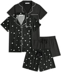 Women's 2 Pack Pajama Set Button Down Short Sleeve - Lightweight