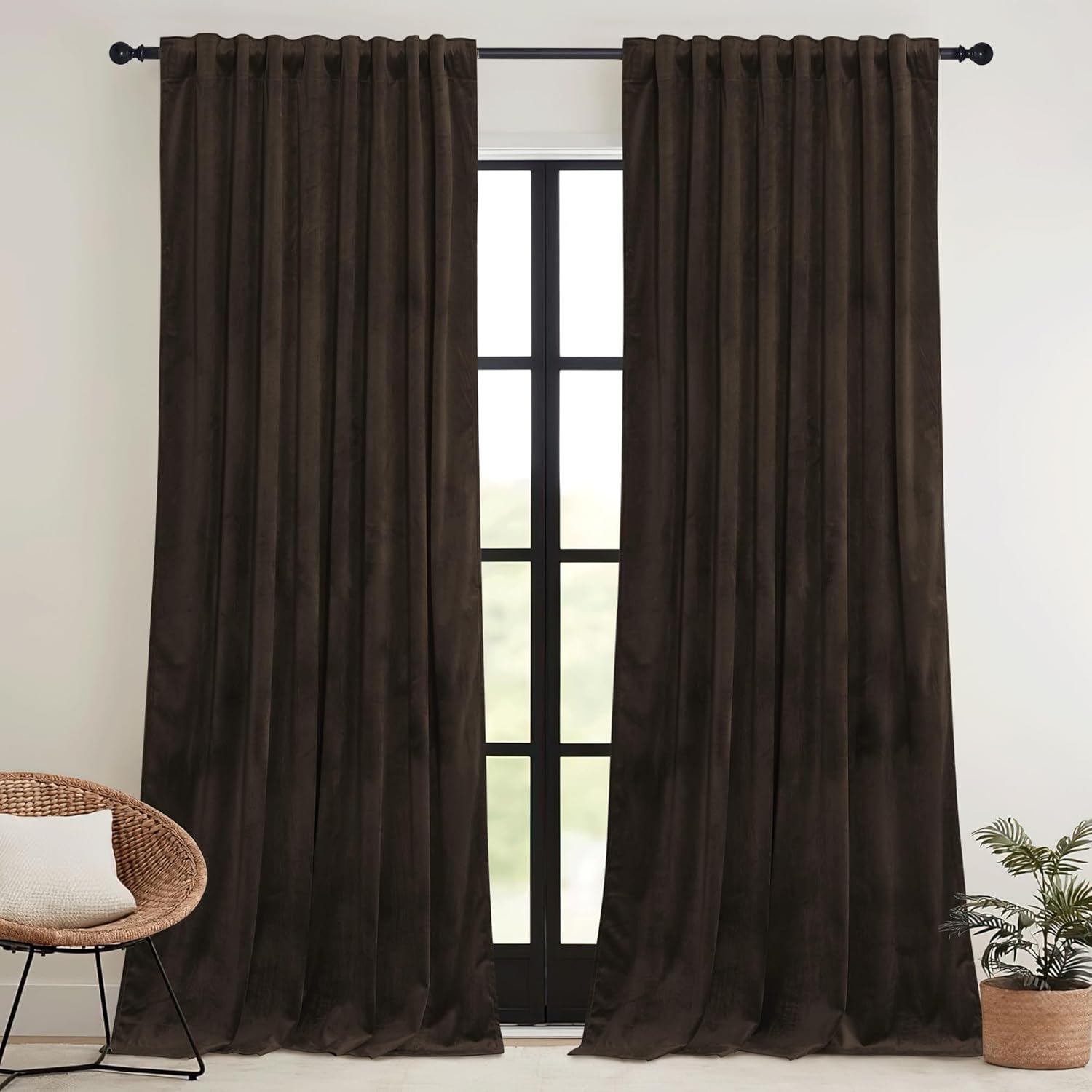 Ultimate Bedroom Ambiance: RYB HOME Velvet Blackout Curtains