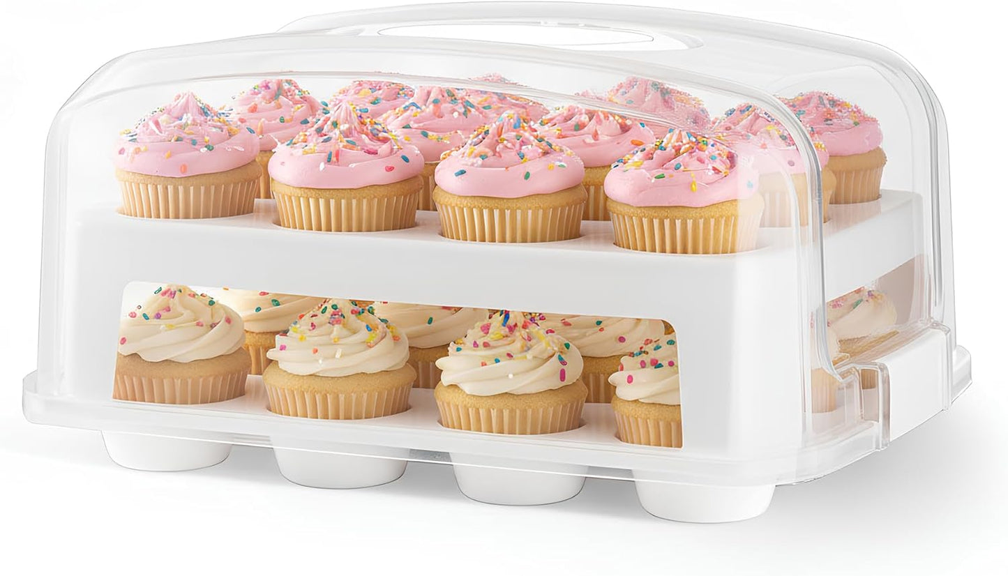 EXTRA TALL DOME Cupcake Carrier for 24 Cupcakes and Muffins