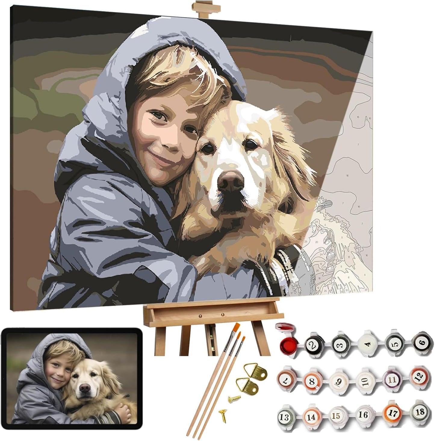Custom Paint by Numbers for Adults - Unique DIY Art Kits