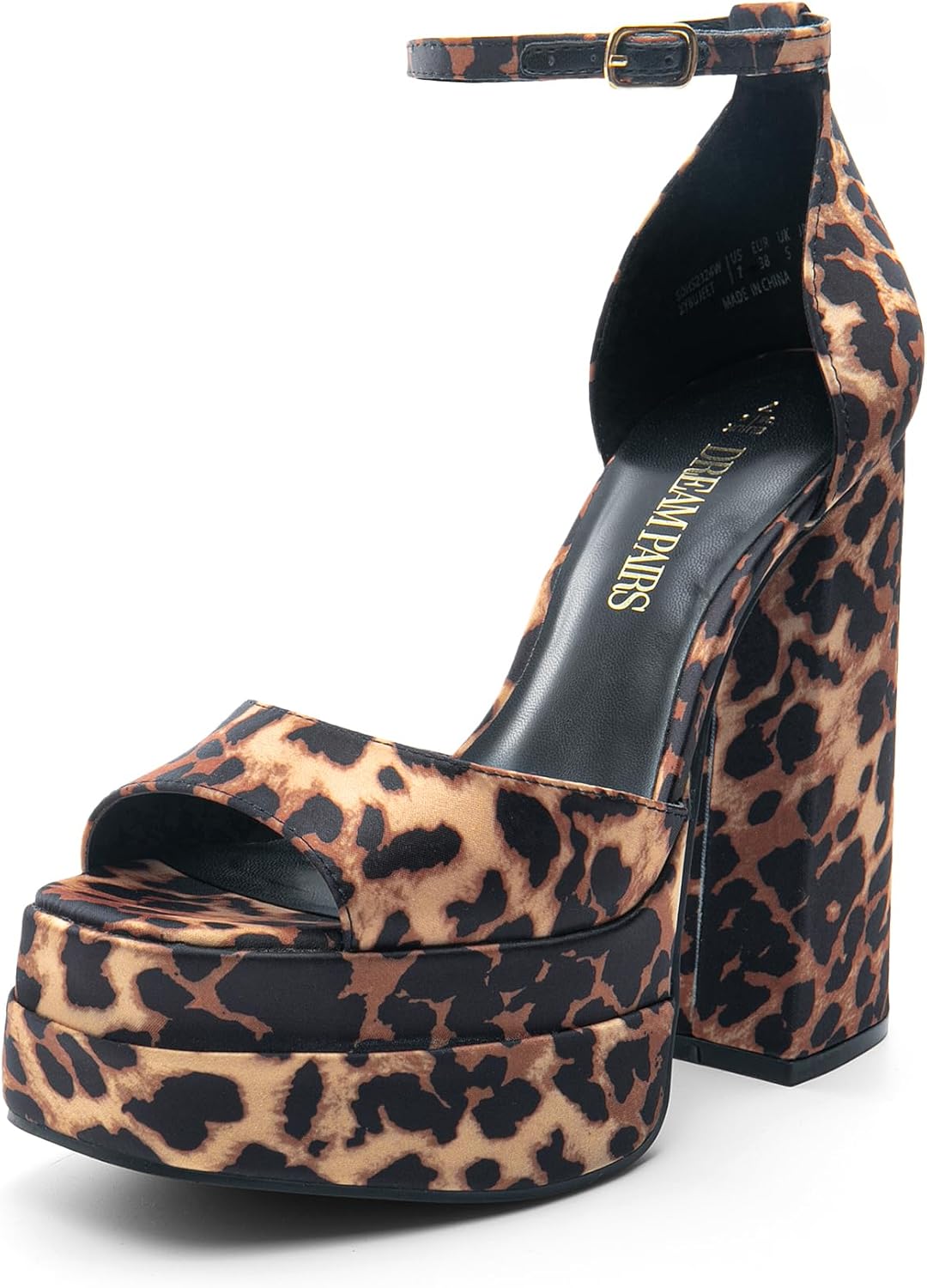 DREAM PAIRS High Heels Chunky Block Platform Heels for Women