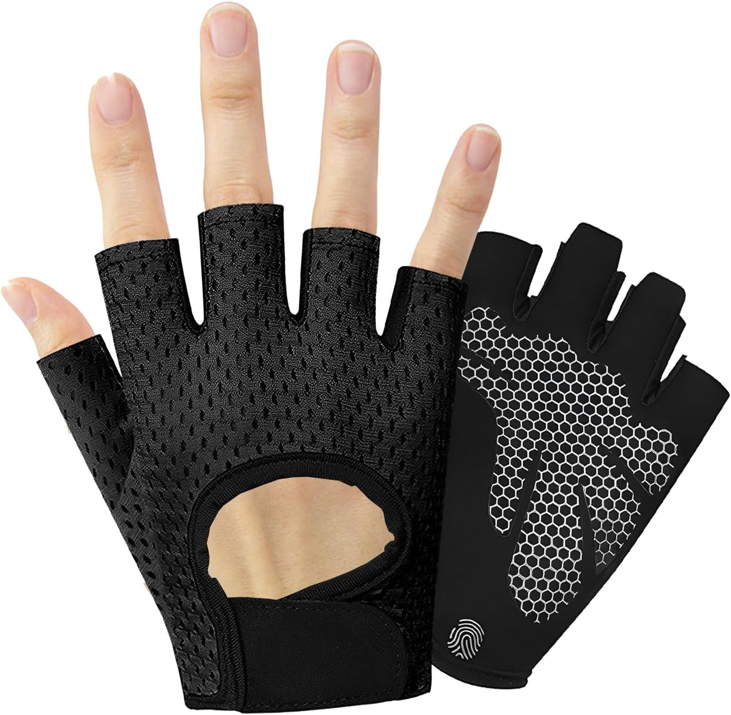 Non-Slip Lightweight Gym Gloves for Women