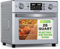 NutriChef 26L Electric Air Fryer Oven - 1700W Rotisserie & Air Fryer