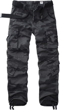 Men's Cargo Pants - 100% Cotton Relaxed Fit Work Pants