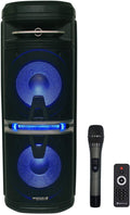 Rockville Go Party X10 Dual 10in Rechargeable Bluetooth Speaker