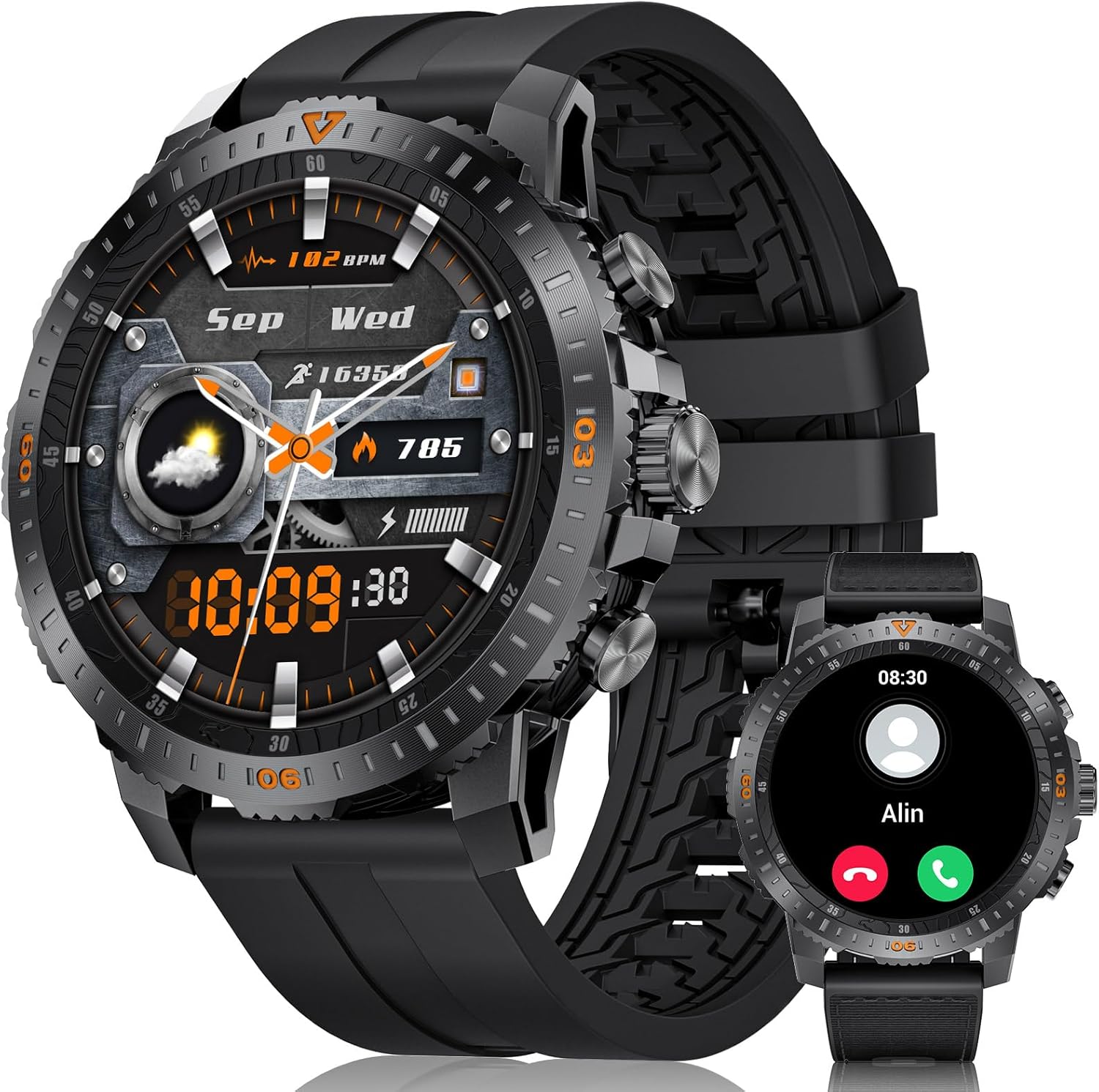 Stay Fit & Connected with HIRREO Military Smartwatch