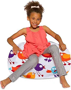 Posh Beanbags Medium Bean Bag Chair with Stylish Canvas Design