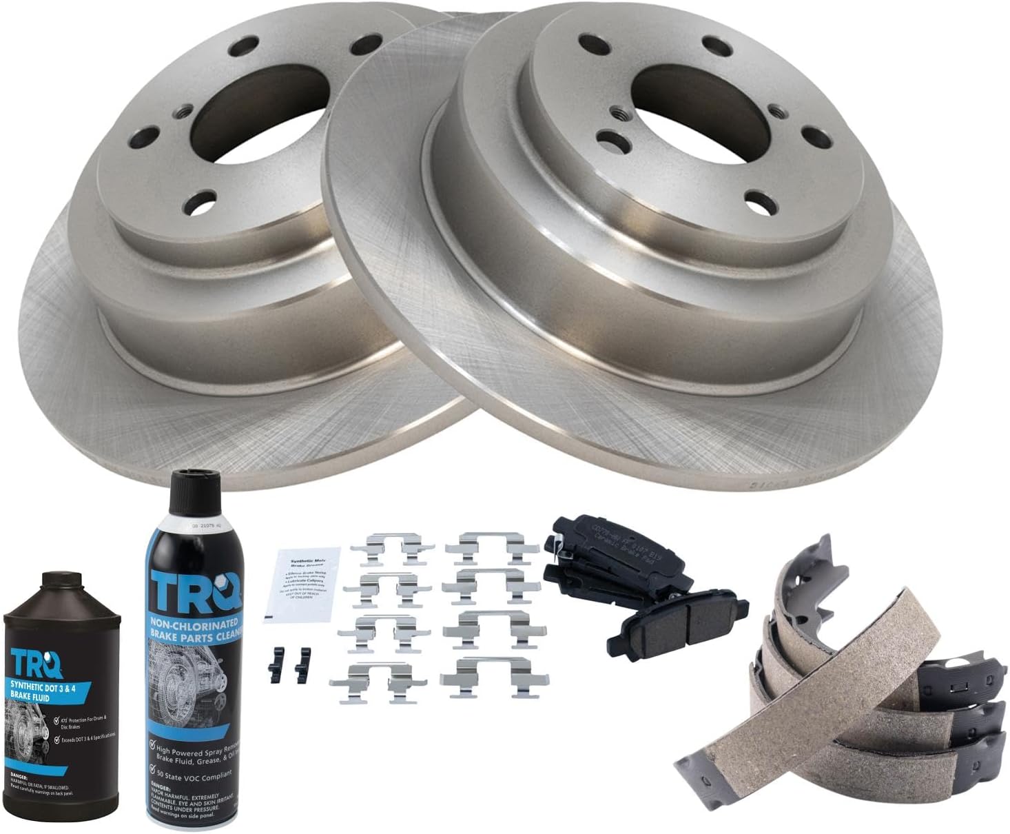 TRQ Rear Brake Pad & Rotor Kit for Subaru Forester & Impreza