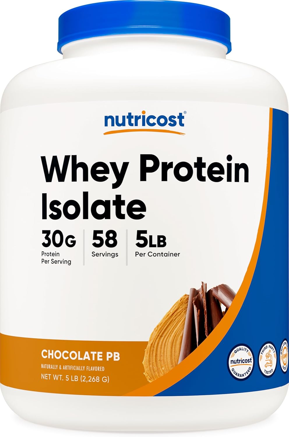 Nutricost Whey Protein Isolate: Delicious Chocolate Peanut Butter