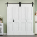 48 in x 84 in 4 Panel Bi-fold Barn Door - Space-Saving Closet Solution