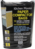 Kitchen Master Super Strong Compactor Bags 12 Pack - Precuffed
