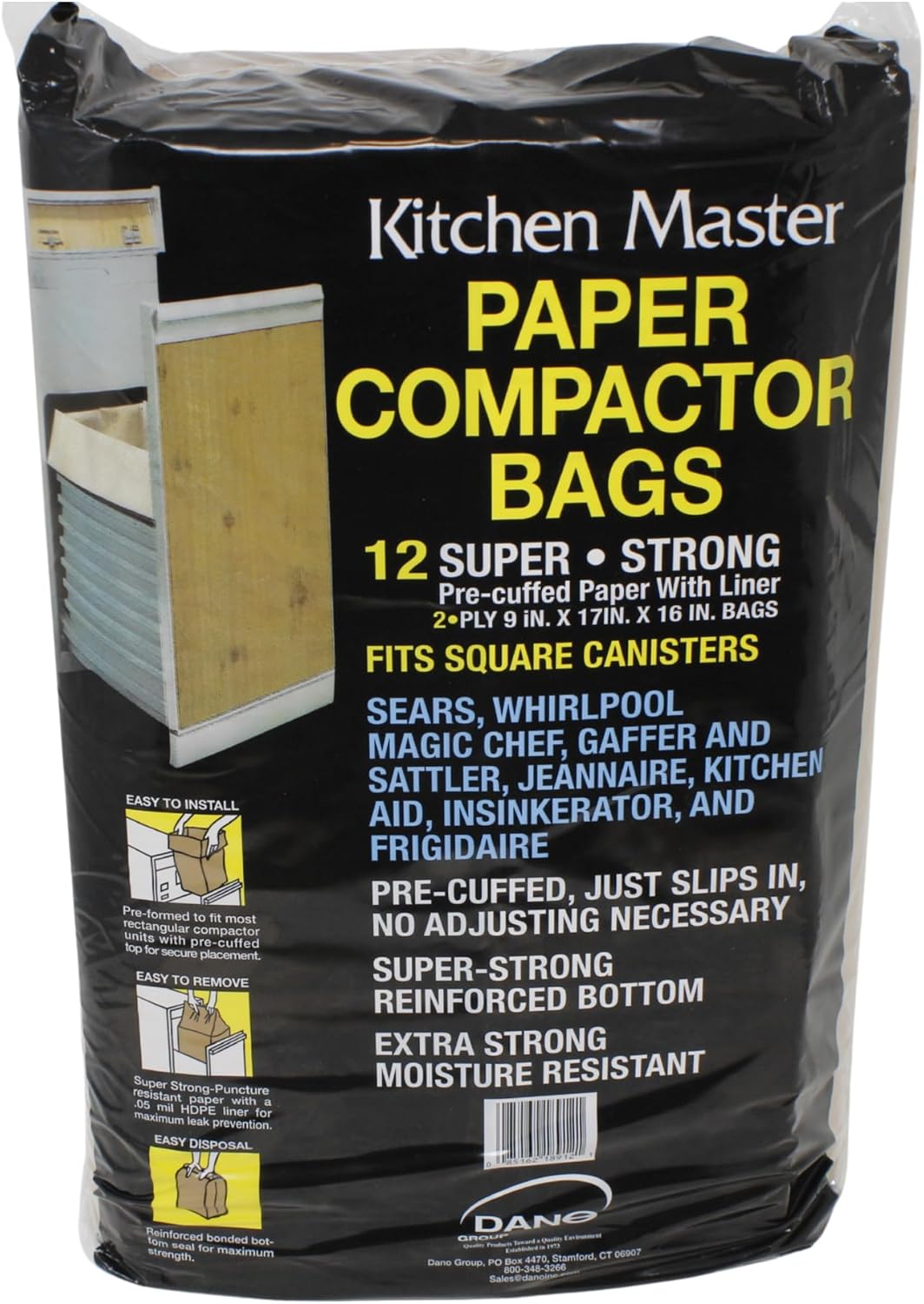 Kitchen Master Super Strong Compactor Bags for Easy Disposal
