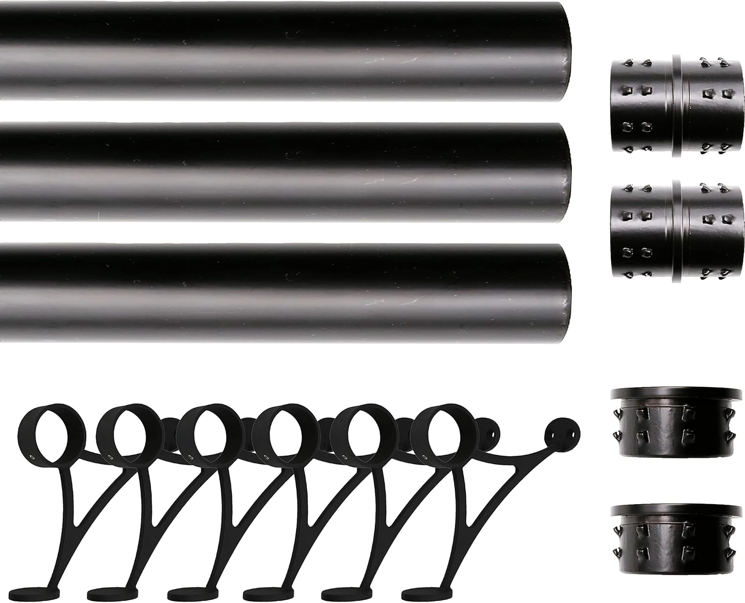 Solid Bar Mount Foot Rail Kit with Durable Stainless Steel Tubing