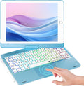 iPad 9th Generation Case with Keyboard - 360 Rotatable Touchpad