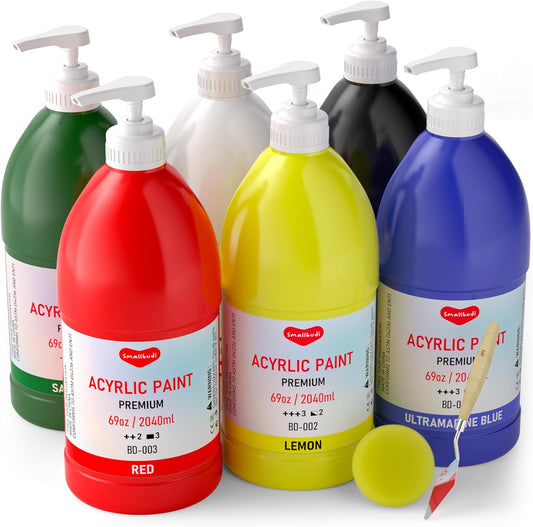 Large Acrylic Paint Set for Multi Surface Art Projects