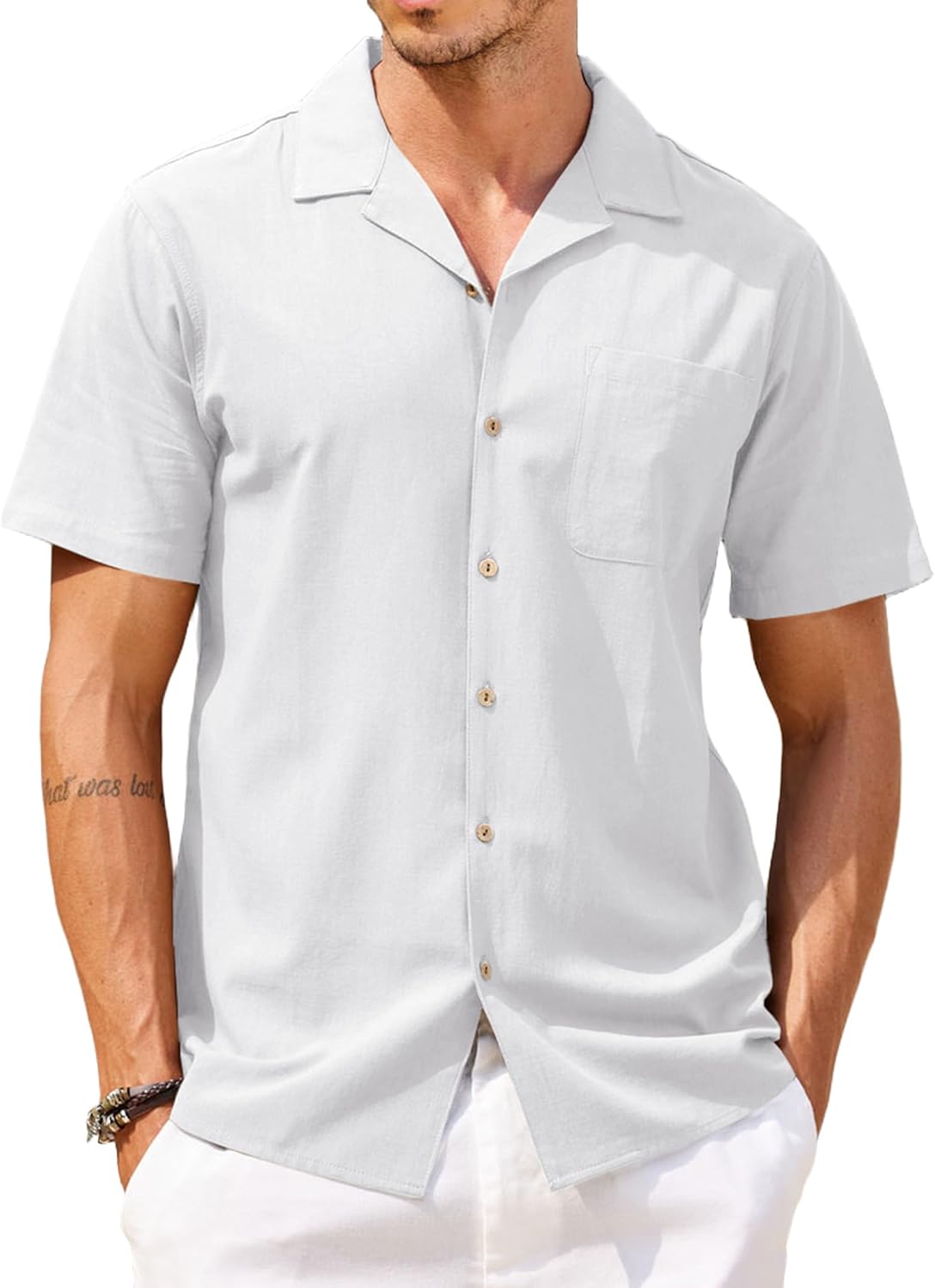 COOFANDY Mens Hawaiian Shirt Short Sleeve Casual Floral Style