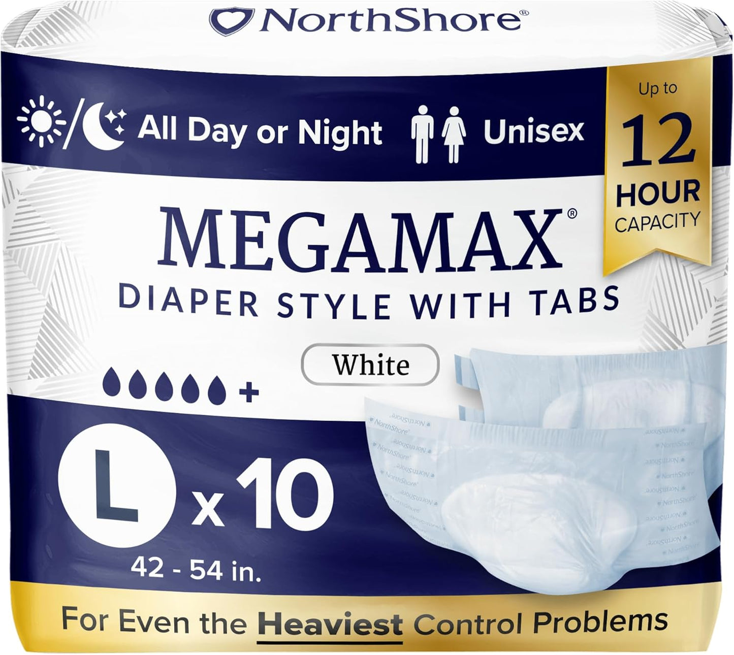 NorthShore MegaMax Adult Overnight Diapers for Ultimate Comfort