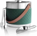 Insulated Ice Bucket with Lid, Scoop & Tongs - Keeps Ice Up to 8 Hours