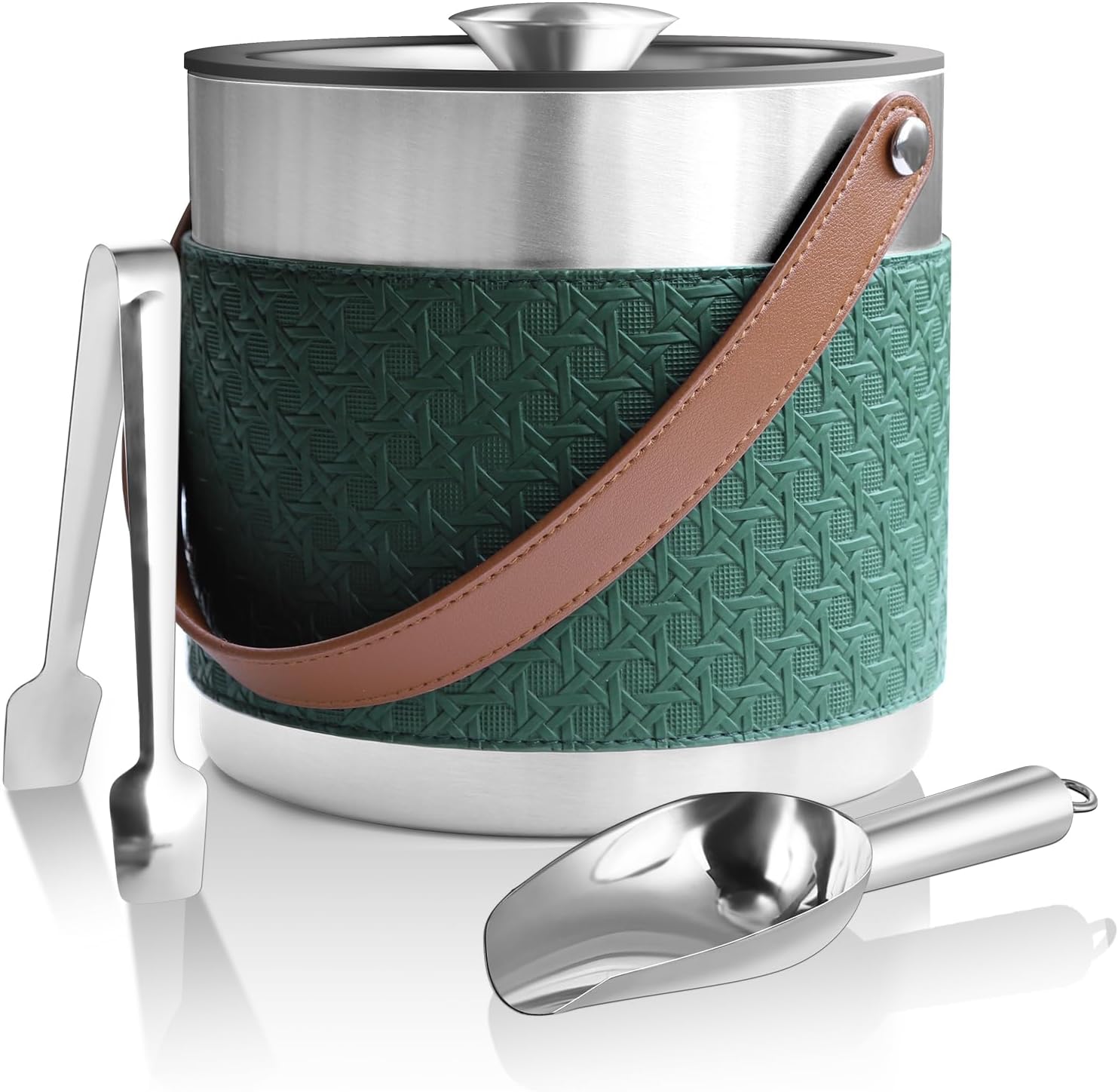Insulated Ice Bucket with Lid for Parties and Cocktail Bars