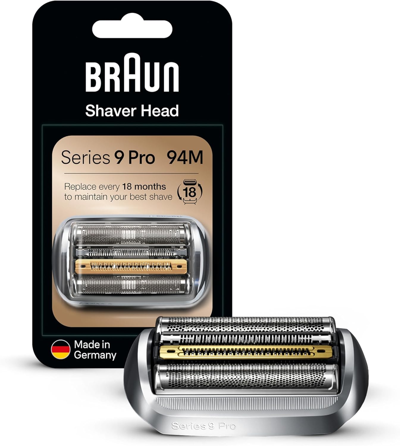 Braun Shaver Head Replacement Part 94M for Series 9 Pro Razors