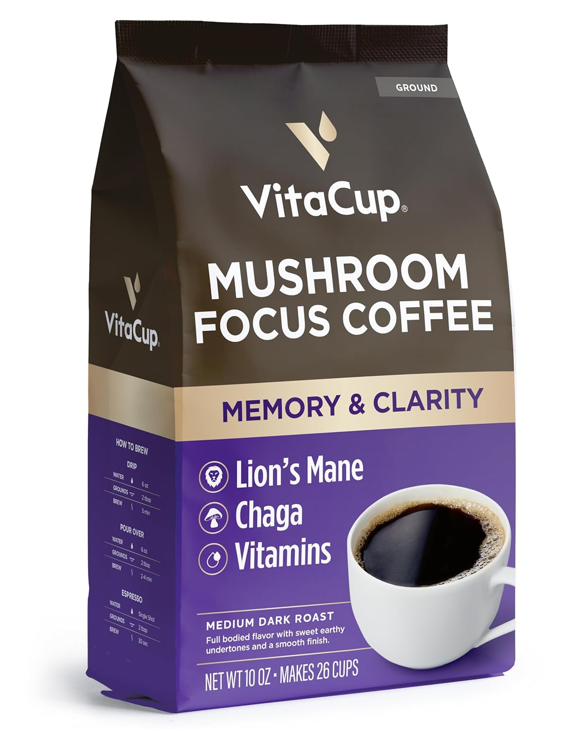 VitaCup Focus Mushroom Coffee: Boost Clarity!