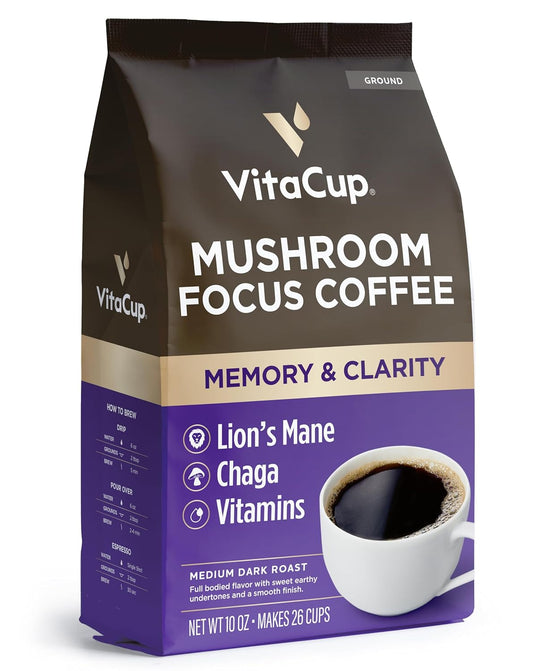 VitaCup Focus Mushroom Coffee: Boost Clarity!
