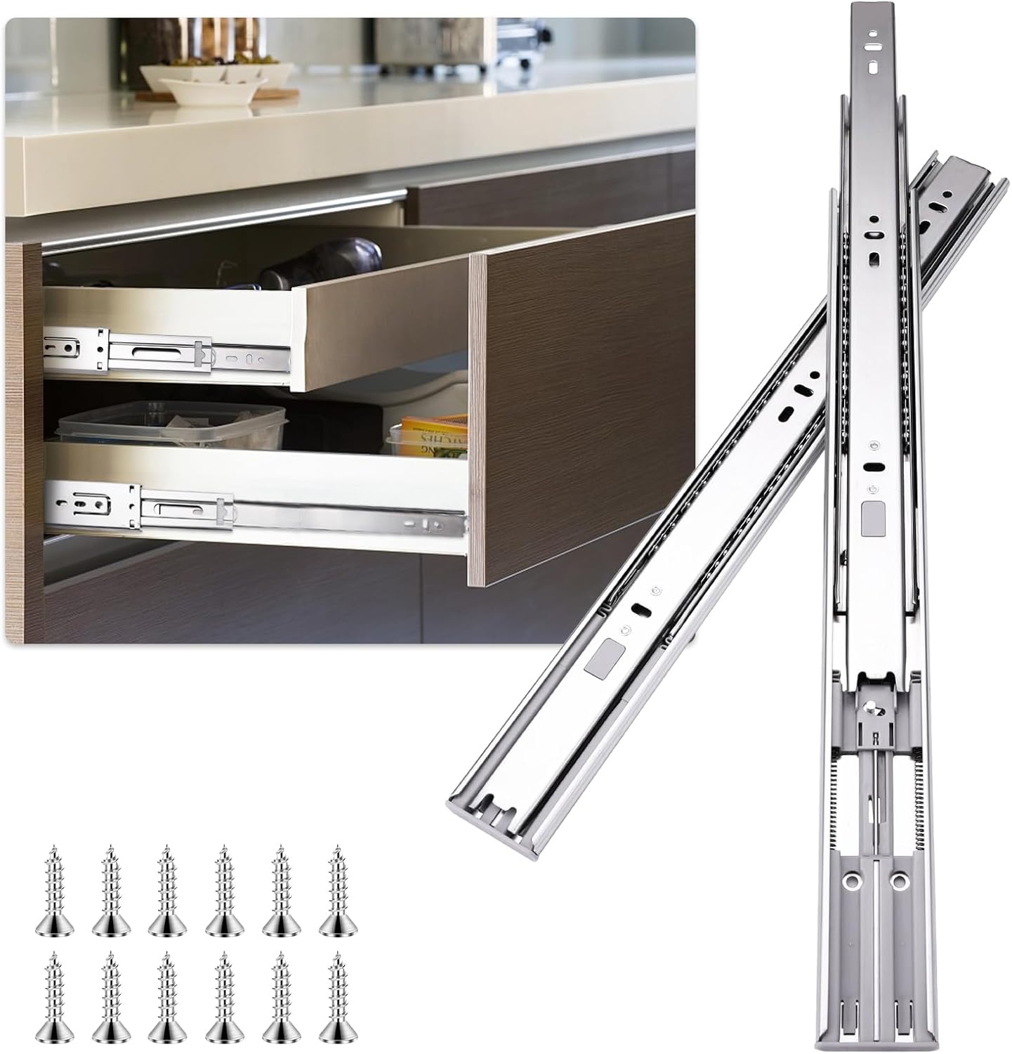 14 Inch Soft Close Drawer Slides for Smooth Quiet Operation