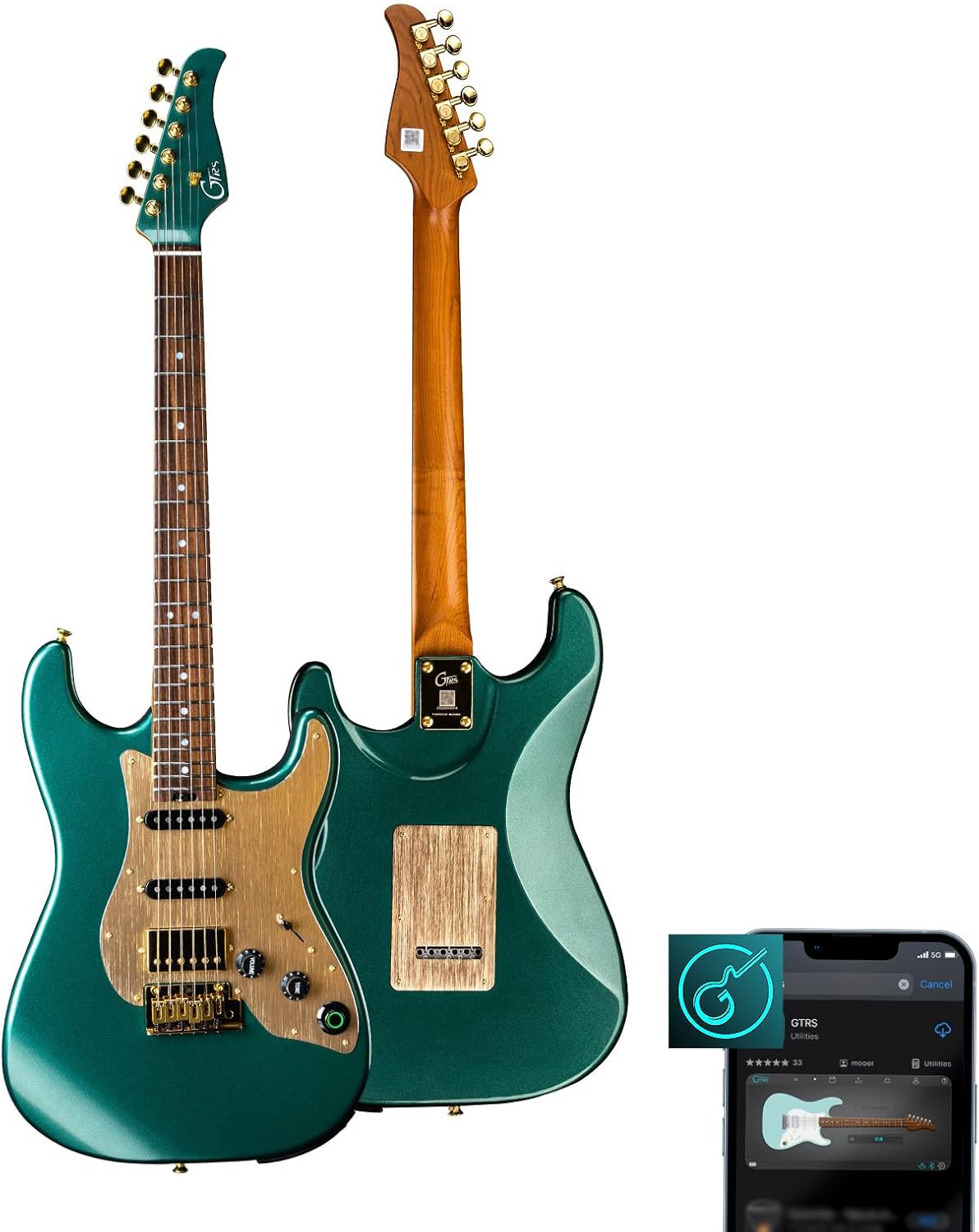 GTRS S900 Smart Electric Guitar Kit - 126 Effects, Wireless & Intelligent System