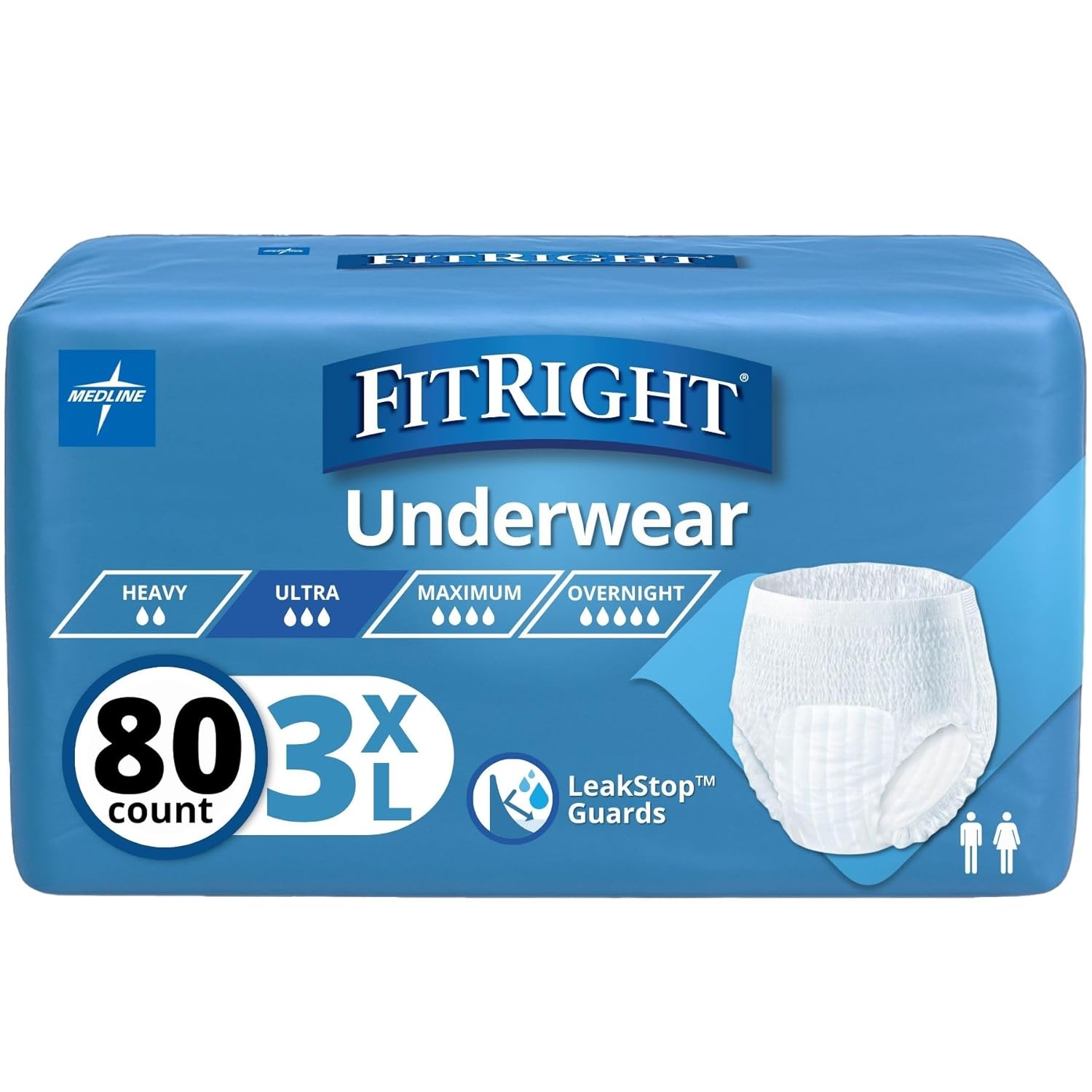 FitRight Adult Incontinence Underwear for Heavy Absorbency Needs