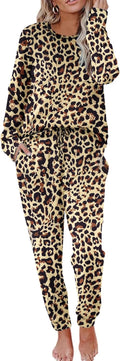 Ekouaer Pajamas Women's Long Sleeve Sleepwear Set - Soft Loungewear