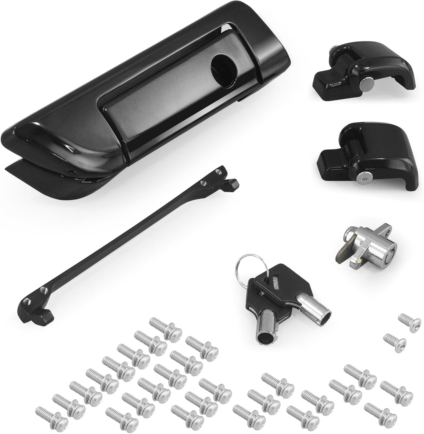 Tour Trunk Latches Black for Harley Touring Models 2014-2025