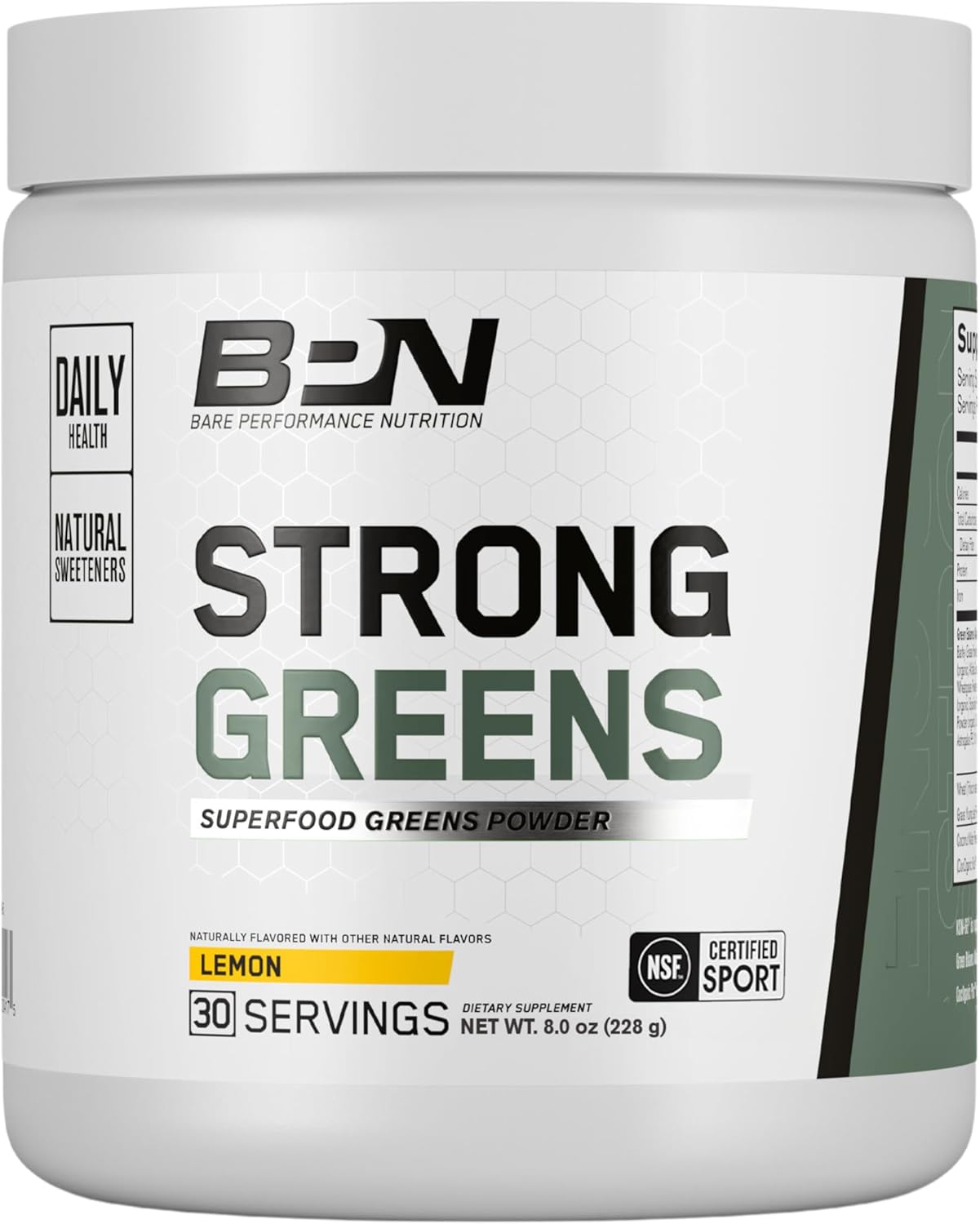 BPN Strong Greens Superfood Powder for Energy and Focus