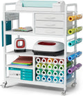 Large Craft Organizers and Storage Rolling Cart with Drawers - Mobile