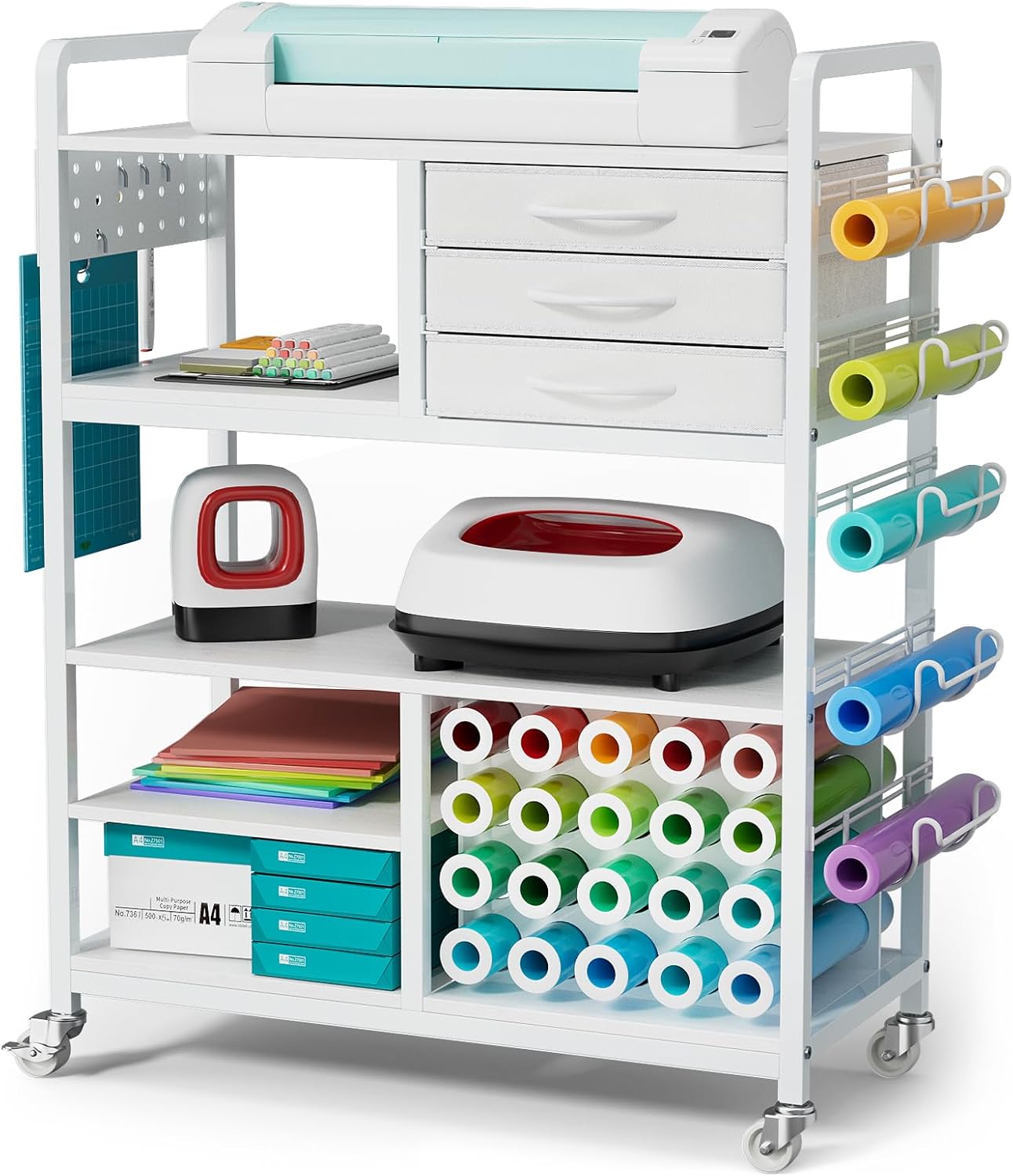 Large Craft Organizers and Storage Cart for Easy Crafting